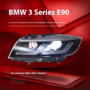ชุดไฟหน้า LED DRL คุณภาพสูงสำหรับรถยนต์ซีรีส์ 3 รุ่น E90/E91 ปี 05-12 แบบ 12V พร้อมไฟเลี้ยวแบบน้ำ  อุณหภูมิสี 6000k ปี 05-12 - Product Image 4
