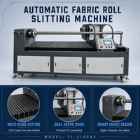 Machine de découpe automatique de bandes de tissu CNC à commande servo, coupeur de biais pour tissu, machine de refendage de rouleaux de tissu pour usine de confection