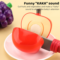 Ensemble de jouets de cuisine pour enfants avec casseroles, poêles et aliments à découper pour les tout-petits