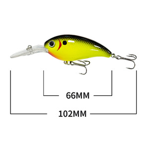 WildTrek Esca Artificiale Galleggiante Crankbait 66mm 14g con Sonagli Interni, 8 Colori per Bass, Trota, Luccio, Lucioperca, <span class=keywords><strong>Salmone</strong></span> - Product Image 2