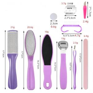 <span class=keywords><strong>Kit</strong></span> de pédicure professionnel en acier inoxydable : lime à callosités, coupe-ongles, polissoir et outils de manucure <span class=keywords><strong>avec</strong></span> ponceuses à ongles - Product Image 6