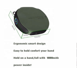 New Laser Engraved Rohs Portable Charger 10000mah 5v2a Circle Power Bank 10000 Mah Powerbank Super Capacitor Banco De Energia - Product Image 3