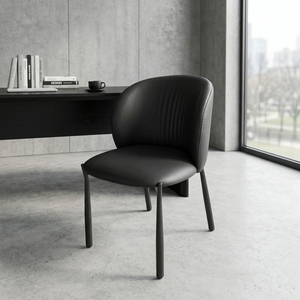 Silla <span class=keywords><strong>de</strong></span> <span class=keywords><strong>Comedor</strong></span> Individual Moderna <span class=keywords><strong>de</strong></span> Cuero con Patas <span class=keywords><strong>de</strong></span> Metal <span class=keywords><strong>para</strong></span> Hogar, Oficina y Comedores (Modelo C10) Directo <span class=keywords><strong>de</strong></span> Fábrica - Product Image 4