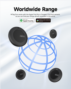 Traceur intelligent MiLi MiTag <span class=keywords><strong>Duo</strong></span> certifié <span class=keywords><strong>Google</strong></span> Find My, étanche IP65, localisateur GPS en plastique pour clés, bagages, portefeuille, animaux de compagnie, sacs, avec application - Product Image 4