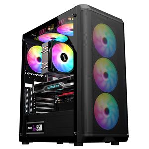 Gabinete <span class=keywords><strong>Gamer</strong></span> de Vidrio M-ATX, Mejores <span class=keywords><strong>Componentes</strong></span> y Piezas de Computadora, Cajas de <span class=keywords><strong>PC</strong></span> para Juegos - Product Image 3