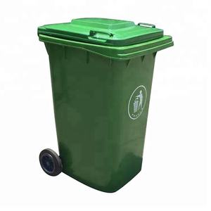 سلة مهملات متنقلة خارجية/من صندوق مهملات قمامة صناعية مع دواسة غطاء - Product Image 2