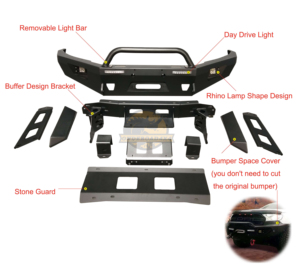 Wholesale 4x4 hot sale <span class=keywords><strong>pick</strong></span> <span class=keywords><strong>Ranger</strong></span> T6/T7/T8 front bumper car accessories body kit for Ford - Product Image 5