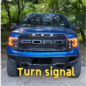 Nuevo Lanzamiento HuaFuXing: Conjunto de Faros <span class=keywords><strong>LED</strong></span> de 5 Lentes para Ford F150 2008-2014, Actualización de Halógeno a <span class=keywords><strong>LED</strong></span>, Faro Proyector Matrix - Product Image 5
