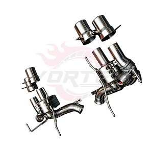 Vortex SS304 Valved Rear Muffler for Ferrari FF 6.3L V12 F140 Performance Racing Axle <b>Back</b> Exhaust System Kit - Product Image 3
