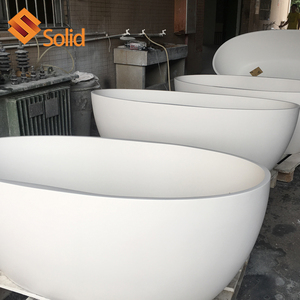 Baignoire monobloc à surface solide avec revêtement antidérapant Baignoire d'installation facile - Product Image 2