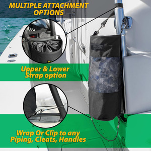 Fábrica personalizar logotipo personalizado pesca malla transpirable marino portátil bote de basura bolsa de basura reutilizable - Product Image 3