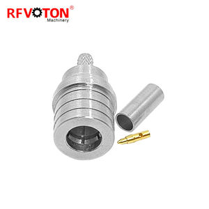 Precio de fábrica QMA macho enchufe Macho Crimp Rg316 Rg174 Lmr100 Cable Rf Coaxial conector cobre coaxial (RF) QMA en Stock - Product Image 6