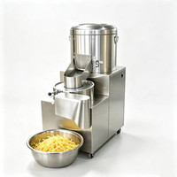 Industriële automatische aardappel schiller en snijmachine, industriële aardappelwasser en -schiller, waarvoor je het geld wel betaalt.