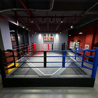 Ring de boxe robuste de 20 pieds avec structure renforcée et sol rembourré en PVC pour les sports de combat