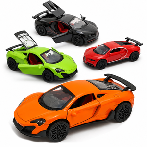 Modellino Auto Sportiva Supercar in Scala 1:36 con Funzione Pull-Back, Alette Posteriori, Costruzione in Lega, Portiere Apribili e Ruote Mobili - YZModel YZ38388 per Bambini - Product Image 1