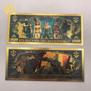 5 Tipos de Billetes de Banco de Oro de <span class=keywords><strong>Bruce</strong></span> <span class=keywords><strong>Wayne</strong></span>, 1 Millón de Dólares Estadounidenses, Tarjetas de Superhéroe BAT, para una Colección Impresionante - Product Image 4