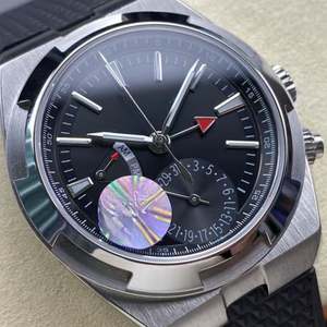 Montre de luxe haut de gamme en acier inoxydable, style professionnel, simple, avec calendrier à aiguilles, mouvement mécanique, verre saphir, 30 bars - Product Image 2