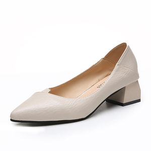 Bout pointu polyvalent talons hauts femme nouvelle mode à l'extérieur portant des chaussures simples à talons confortables - Product Image 1