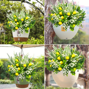 Ramo Artificial de Limón de Primavera y Aliento de Bebé de 30cm-100cm, Decoración para Exteriores e Interiores, para Balcón y Sala de Estar - Product Image 4