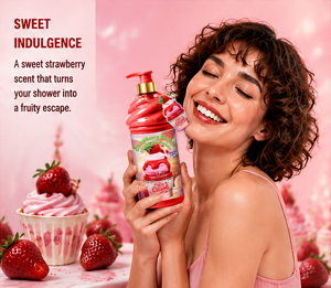 Gel Doccia Esfoliante DR.DAVEY Fragola Frenesica 1030ML Per Una Pelle Morbida E Un Profumo Dolce - Product Image 5