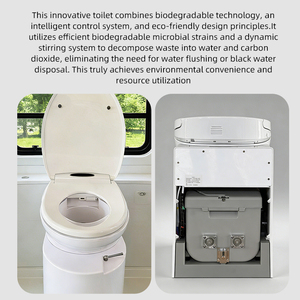 Toilettes à compostage à prix de gros, écologiques et sans pollution, toilettes biodégradables à très faible consommation d'énergie D - Product Image 6