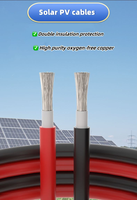 Câble solaire PV1-F pour fil de cuivre étamé isolé XLPO/PVC 4 mm DC 1500V AC 1000V, construction LSZH sans halogène