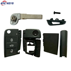 Chất Lượng Tốt Chìa Khóa Xe Trống Với Logo Cho V-W G-olf 7 <span class=keywords><strong>3</strong></span> Nút Lật Chìa Khóa Từ Xa S-Địa Ngục - Product Image 5