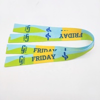 Bracelets de fête personnalisés, imprimés par sublimation, en tissu polyester imperméable, pour événements promotionnels et billets d'entrée