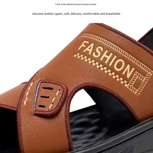 2025 여름 남자의 복고풍 멋진 샌들 통기성 캐주얼 스포츠 스타일 PVC 유행 새로운 성인 나들이 해변 게으른 슬리퍼 - Product Image 5