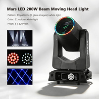 Luz Móvil de Cabeza para Escenario de 200W, BSW LED, Gobo, Anillo de Luz, Tira de Luz, Prisma, Efecto Arcoíris, Equipo de DJ para Conciertos, Discotecas