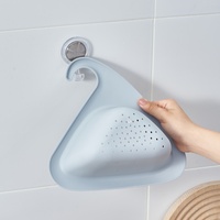 MONR Panier de vidange triangulaire multifonctionnel non pliable en plastique PP de style moderne, écologique et compatible lave-vaisselle pour évier de cuisine