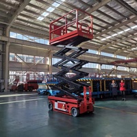 Dar Gövdeli Elektrikli Kendinden Tahrikli Makaslı Platform Mobil Havadan Çalışma Platformu Akülü Hidrolik Asansör Satılık