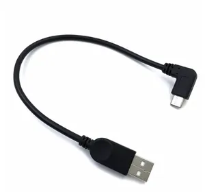 Type-c Cable 90 Degree Right Left Angle Charging Short Cable USB to Type C Elbow Cables USB C For Smartphones