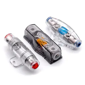 New IMC Audio Accessories 80 Amp Inline AGU Fuse Holder Fit 4 8 10 Gauge Wire 10*38mm AGU fuse carrier car glass fuse holder