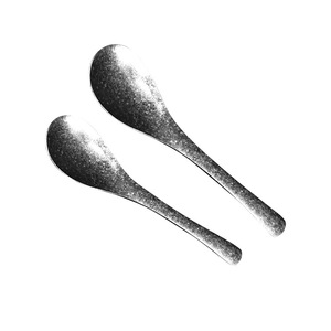 Cuillère à soupe en titane pur, manche court, légère, antibactérienne, vaisselle domestique, cuillère de service pour fête, couleur unie - Product Image 1