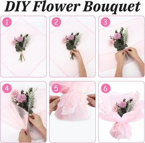 Papel de Regalo Impermeable con Diseño Floral, Suministros <span class=keywords><strong>para</strong></span> Floristería, Empaque <span class=keywords><strong>para</strong></span> <span class=keywords><strong>Cumpleaños</strong></span>, Fiestas, Bodas y <span class=keywords><strong>Manualidades</strong></span> - Product Image 6