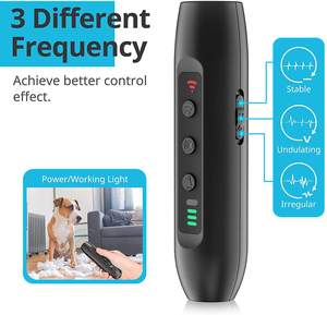 Dispositif anti-aboiement portable en plastique pour chiens, utilisation intérieure et extérieure, étanche IP67, rechargeable, ultrasonique, dissuasion d'aboiement pour l'entraînement des chiens - Product Image 2