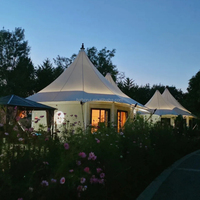 Tente de glamping BABERY Style en acier inoxydable et tissu PVC, taille personnalisée, pour les quatre saisons, idéale pour les centres de villégiature