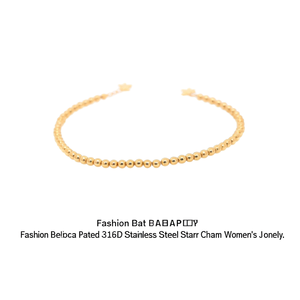 Fashion <b>Beaded</b> <b>Bracelet</b> <b>Gold</b> Plated 316L Stainless Steel Star Charm Women's Jewelry - Product Image 2