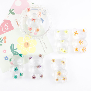 Hot Selling Cute Bear <strong>Expanding</strong> Stand Griptok Dry Real Flower Transparent Desktop Lazy Grip Tok Lazy Cell Phone <strong>Holder</strong> Socket - Product Image 6