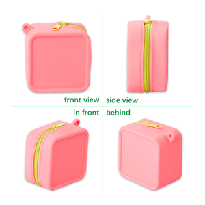 Modische <span class=keywords><strong>Mini</strong></span> Tragbare Silikon Wasserdichte Süßigkeiten-Aufbewahrungstasche Münzbörse mit Handschlaufe Reißverschluss-Geldbörse - Product Image 6