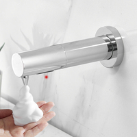 Dispensador Automático de Jabón en Espuma Sin Contacto, Montado en Pared, Sensor Infrarrojo, Acero Inoxidable SUS304, Comercial, OEM