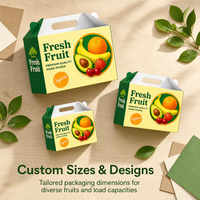 Carton pour fruits à coque en papier kraft, matériaux recyclés, doublure en éponge pour oranges, citrons, citrons verts, pamplemousses, stockage et livraison en chaîne du froid