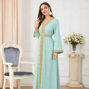 Đầm Cho Phụ Nữ Hồi Giáo Thời Trang Mới 2022 Abaya Dubai Thổ Nhĩ Kỳ Đầm Phụ Nữ Hồi Giáo Trang Phục Hồi Giáo Abaya