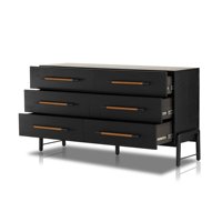 Commode minimaliste à large capacité de rangement, meuble de chambre en bois, commode à tiroirs, armoire de rangement de chambre, buffet