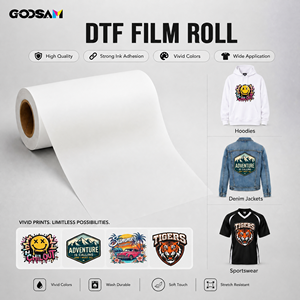 Film DTF Goosam pour impression à chaud et à froid, double face, 30 cm x 100 m, rouleau de 30 cm x 100 m, impression par transfert thermique sur T-shirt, film DTF pour imprimante DTF - Product Image 1