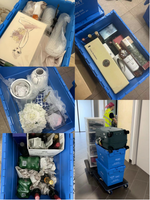 Grandes Caisses Logistiques en Plastique Empilables et Emboîtables, Bacs de Manutention, Conteneurs de Rangement pour E-commerce
