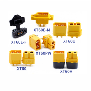 Cubierta Antipolvo para Conectores XT60-M XT60-F XT60U XT60H XT60E XT60PW, Conector de Alta Corriente, Enchufe Chapado en Oro Amarillo y Negro, Enchufe para Aeromodelismo - Product Image 1