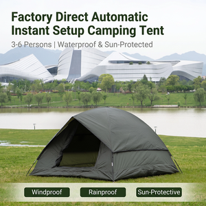 Camping Hiking <b>Tent</b> 5-6 People Double-Layer One Bedroom <b>Large</b> Space 1500-2000mm Waterproof Sun-Proof Four-Season Outdoor Jungle - Product Image 1