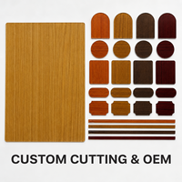 Panneau décoratif en acrylique PMMA à grain de bois personnalisé pour porte-menus, signalétique et décoration intérieure
